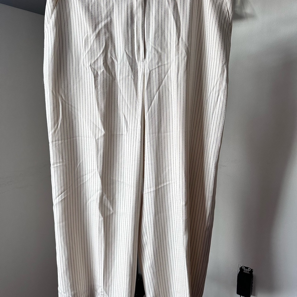 Lauren Ralph Lauren White Striped Cropped Pants - Picture 4 of 6